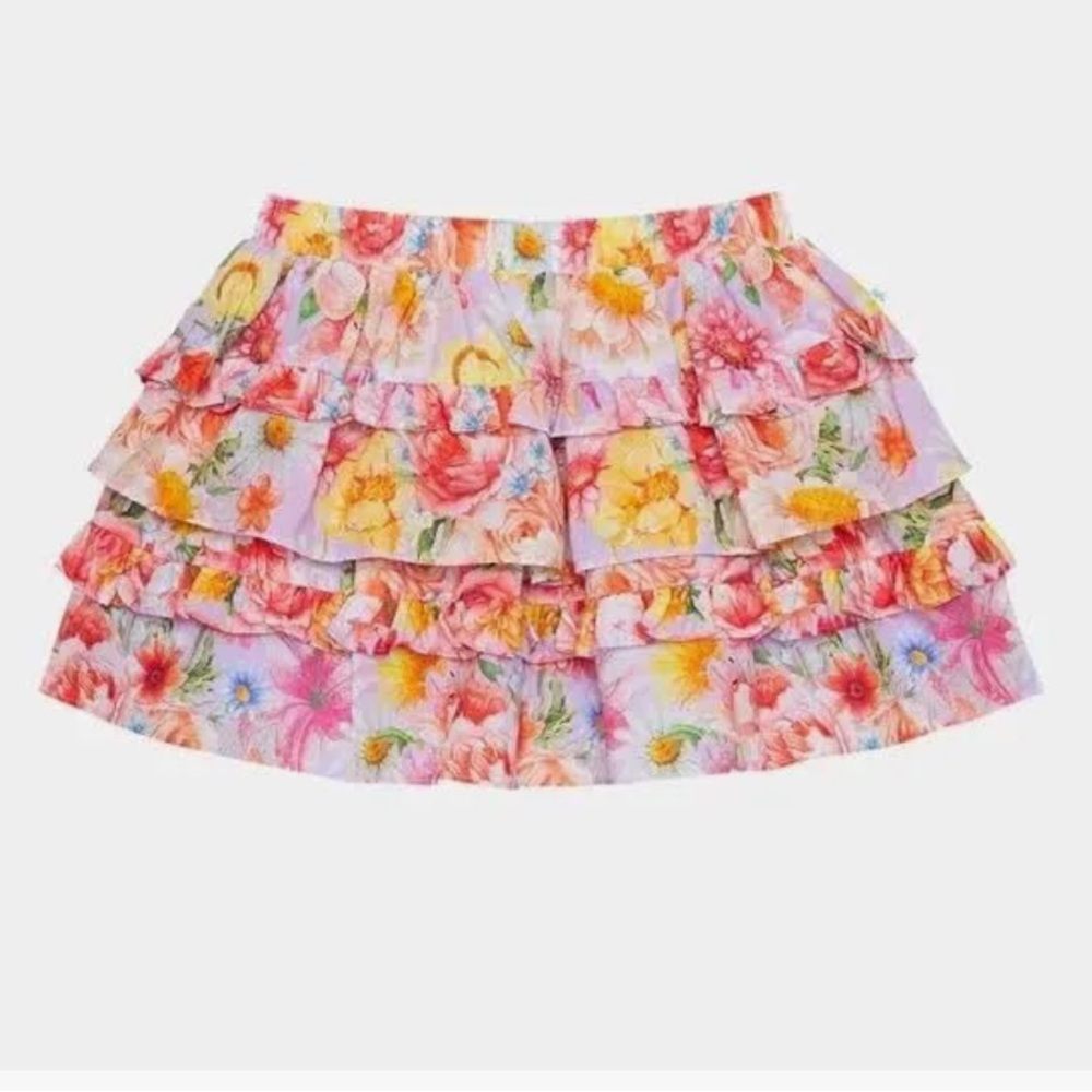 Posh Peanut 4t ruffle mini skirt NWT floral Nala - Picture 3 of 3